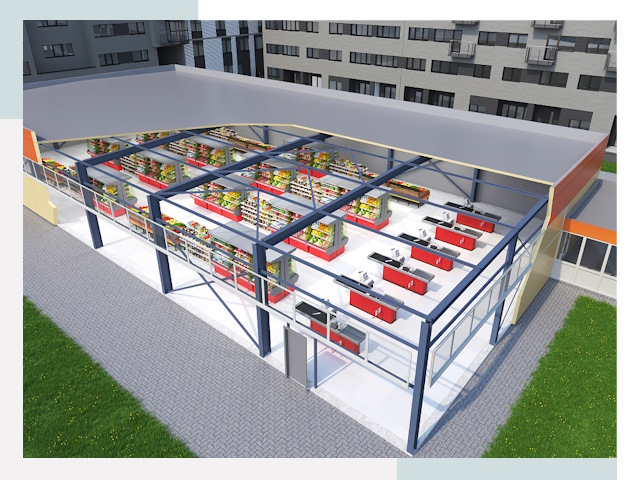 Строительство магазинов в Нововоронеж от 607 руб. за м²