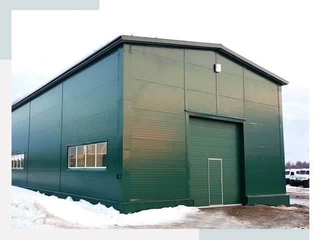 Двускатные ангары в Нововоронеже