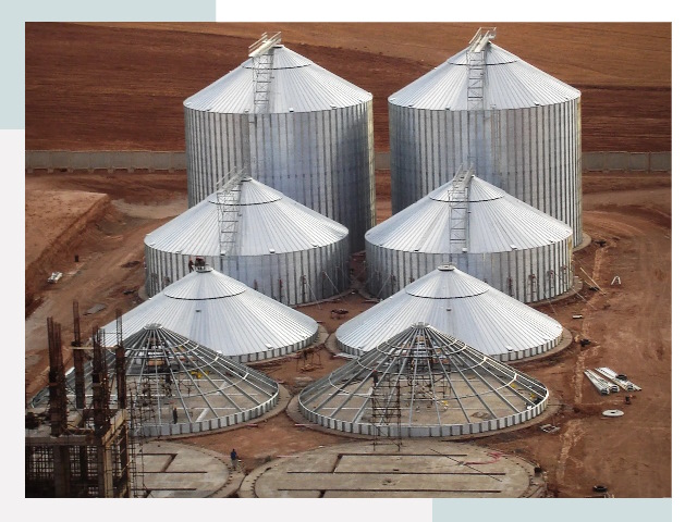 Строительство зерновых силосов в Нововоронеже