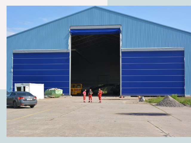 Ангарные ворота в Нововоронеж от СтальСтрой-Нвв по цене 607 руб.