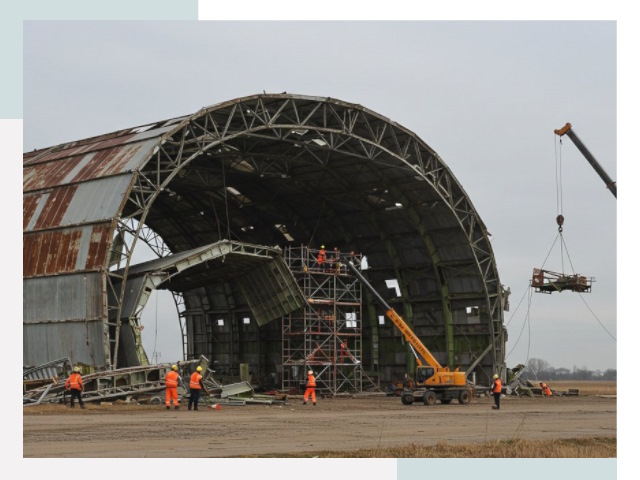 Демонтаж ангаров в Нововоронеже